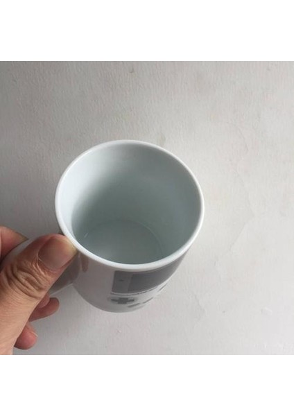 Komik Isıya Duyarlı Oyun Kupaları Seramik Boy Kupa Ev Ofis Beyaz Porselen Süt Bira Kahve Kupa Renk Değiştirme Drinkware Kupalar Beyaz (Yurt Dışından)