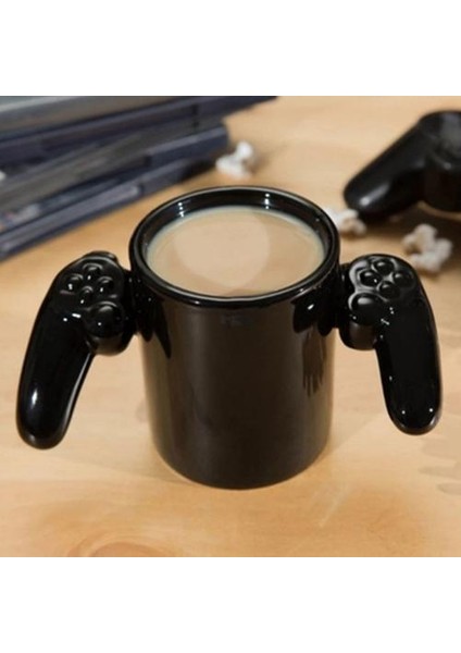 Yaratıcı Gamepad Kupası Kişiselleştirilmiş Şekil Kahve Süt Boy Oyunu Üzerinde Kupa Gamepad Denetleyici Kahve Kupa Doğum Günü Kupalar Siyah (Yurt Dışından)