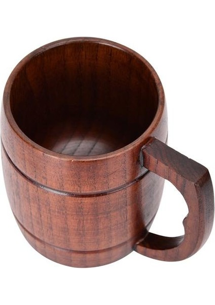 Doğal Saf Ahşap Basit Stil Kupası Bira Kupası Çevre Dostu Su Kupası Çay Kahve Süt Içme Kupası Ev Mutfak Bar Drinkware Cup Kupalar Kahverengi (Yurt Dışından)