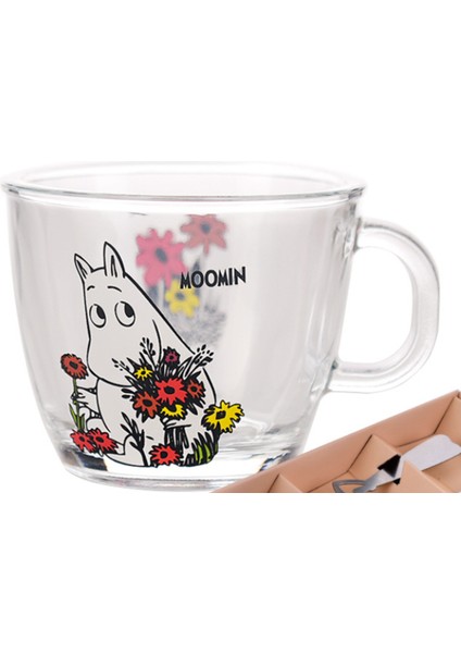 210 ml Yaratıcı Sevimli Moomin Cam Kupalar Kupası Düğün Kapak ile Su Süt Çay Cam Kahve Kupa Moomin Karikatür Çocuklar Için Evler Bira Steins Şeffaf (Yurt Dışından)