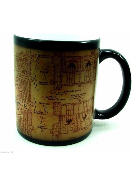 Yaratıcı Sihirli Kupa Kupa Marauders Değiştirme Harita Yaramazlık Yönetilen Şarap Çay Bardağı Sıcak Içecek Kupası Yaratıcı Drinkware Kupalar Siyah (Yurt Dışından)