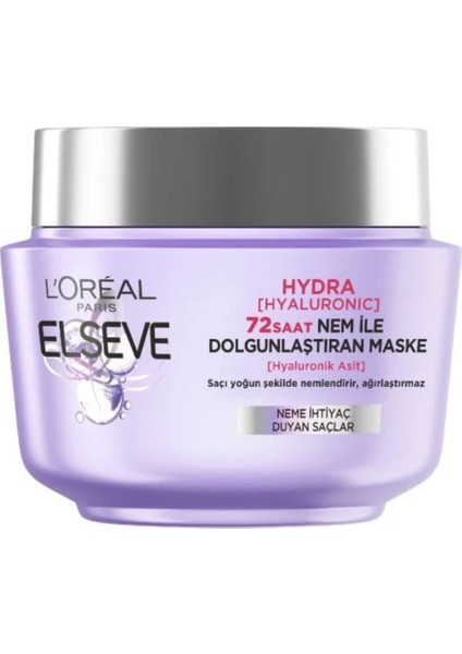 Elseve Hydra [hyaluronic] Nem ile Dolgunlaştıran Saç Bakım Seti