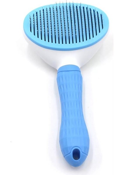 Otomatik Temizlenen Evcil Hayvan Tarağı Mavi