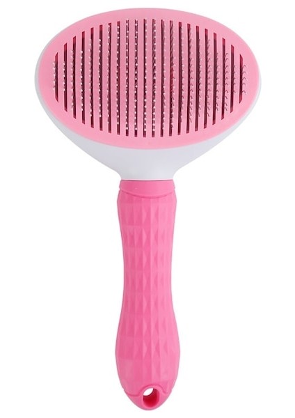 Otomatik Temizlenen Evcil Hayvan Tarağı Pembe