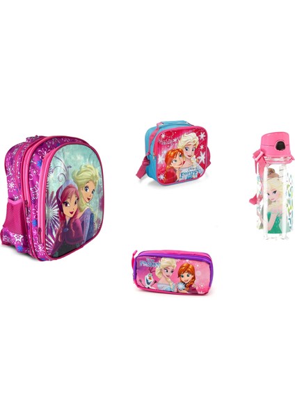 Frozen Pembe Set (4 Parça)