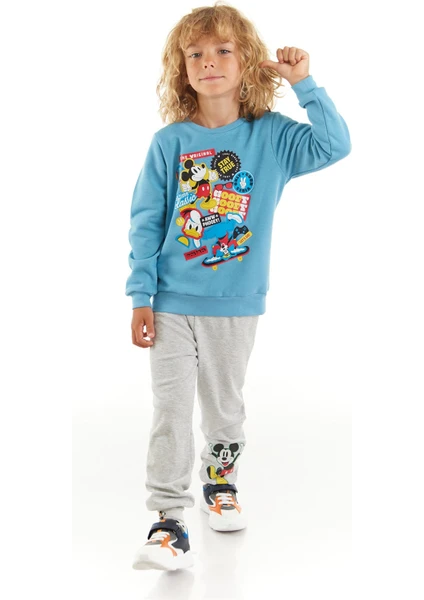 Mickey Mouse Lisanslı Erkek Çocuk Sweatshirt 20068