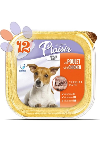 Pate 150Gr Tavuk Etli Yaş Köpek Maması 12Adet fiyatları