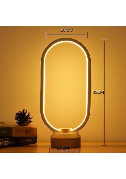 Akıllı Ahşap LED Gece Lambası(Yurt Dışından)