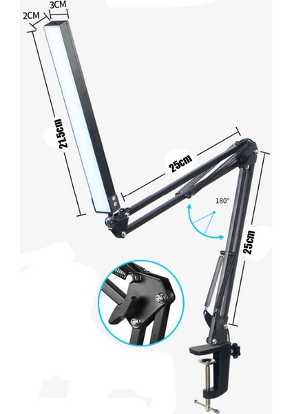 Semgears LED Masa Lambası - Siyah (Yurt Dışından)