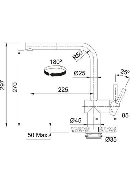 Atlas Neo Sensor Spiralli Inox Armatür