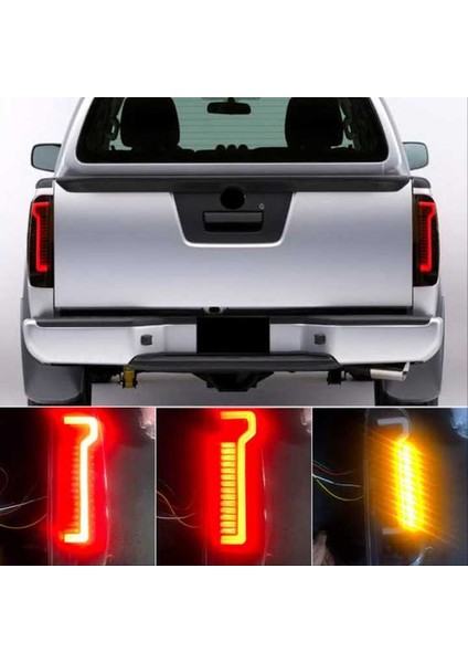 Nıssan Navara 2008-2014 Smoke LED Stop