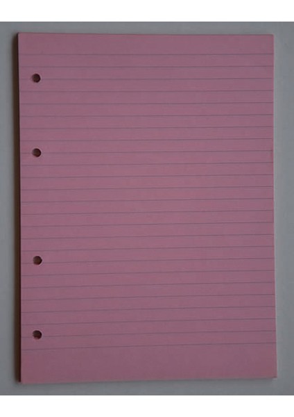 A5 Kolej Yedek Çizgili Pembe