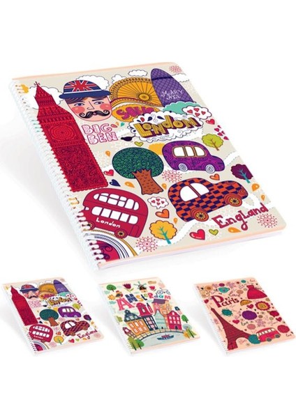 Keskin A4 120YP.ÇIZGI Pp Kp. Spr.93 Pattern Defter