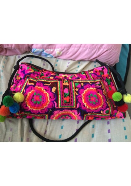 Işlemeli Kadın Çapraz Askılı Çanta Etnik Stil Clutch (Yurt Dışından) fiyatları