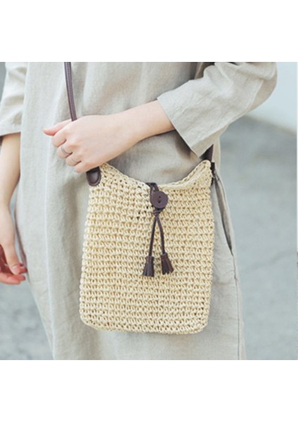 Hasır Kadın Omuz Çantası El Yapımı Seyahat Çantası (Yurt Dışından) fiyatları