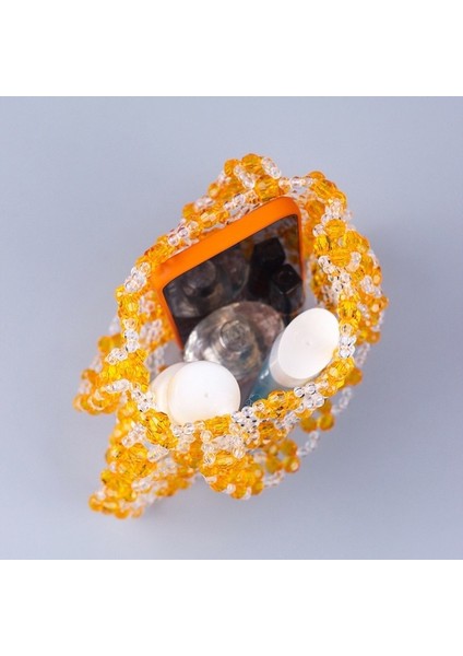 Akrilik Boncuklu Dokuma Çanta Retro Akşam Düğün Omuz Çantası Oymalı (Yurt Dışından) fırsatları