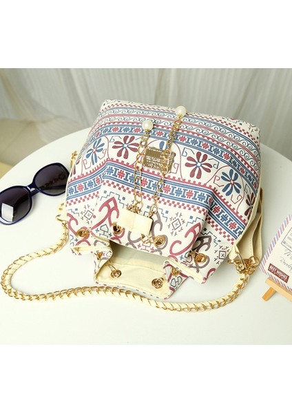 Boho Tarzı Crossbody Çanta Inci Kadın Kanvas Omuz Çantası (Yurt Dışından) fırsatları