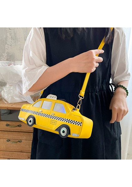 Komik Taksi Tasarımı Kadın Messenger Çanta Moda Araba Şekli Omuz Çantası (Yurt Dışından) fiyatları