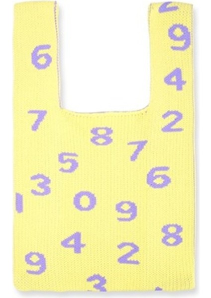 Büyük Kapasiteli Sayı Desen Omuz Çantası Vintage Chic Seyahat Tote Çanta (Yurt Dışından)