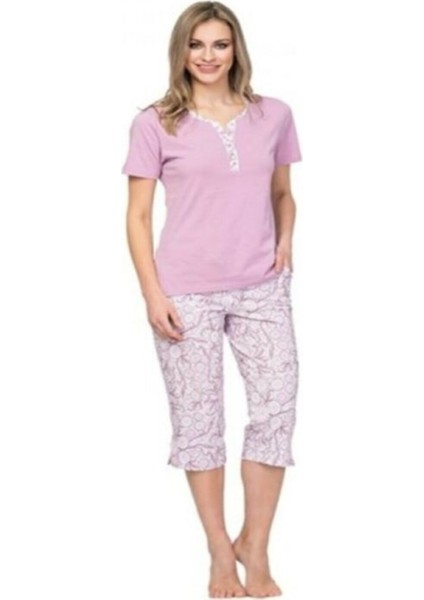 7638-ÇIFT Kaplan Kapri Pijama Takımı-