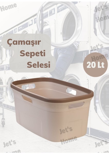 Jet’s Home Çamaşır Selesi Kirli Sepeti Bej 20 Lt