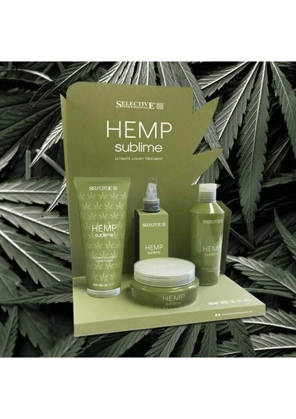 Dörtlü Selective Hemp Serisi Şampun + Krem + Maske + Serum