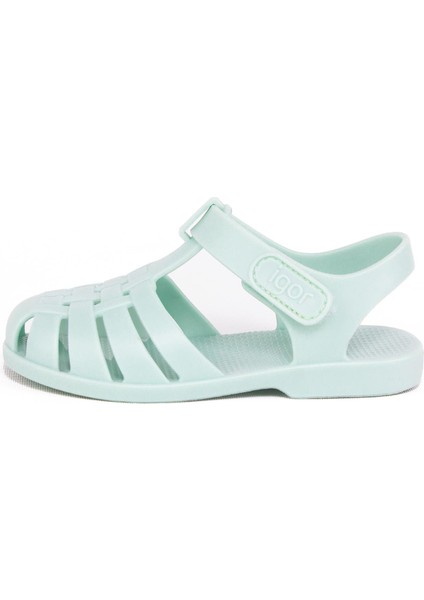 S10288 Clasica Velcro Çocuk Mentol Sandalet