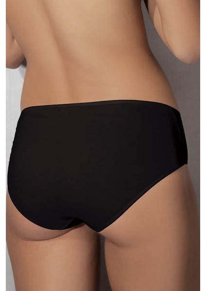 7106 BAYAN BÜYÜK BEDEN MODAL YÜKSEK BEL SİYAH SLİP KÜLOT fiyatları