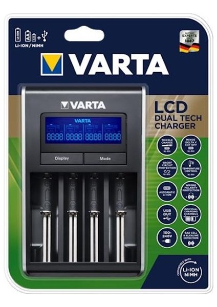 57676 LCD Dual Tech Charger / Pilsiz