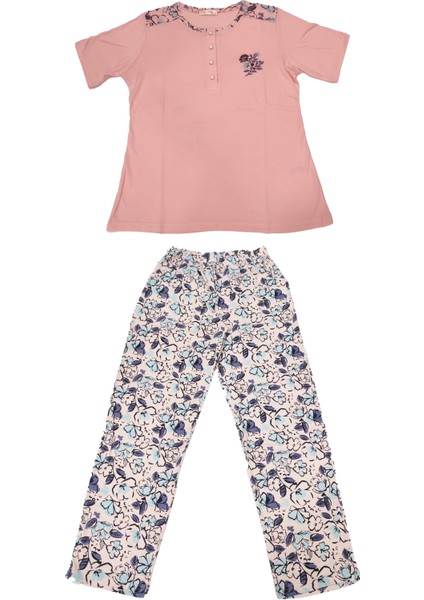 Over Sleep 121K Kadın Yazlık Kısa Kol Pijama Takı