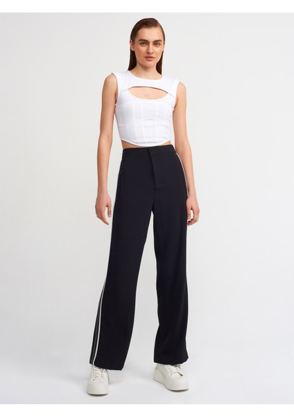 30106 Pencereli Korse Top-Beyaz