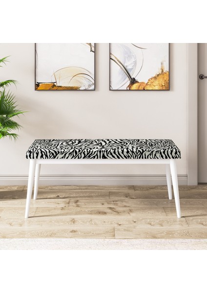 Concept Aya Serisi 80 x 132 cm Açılabilir Beyaz Mutfak Masa Takımı 4 Sandalye 1 Bench