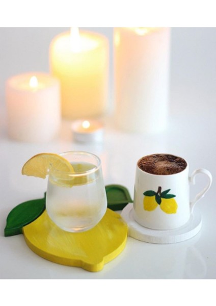 Limon Şeklinde Bardak Altlığı