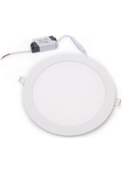 Sıva Altı Yuvarlak LED Panel Armatür 15W/ 6500K Beyaz