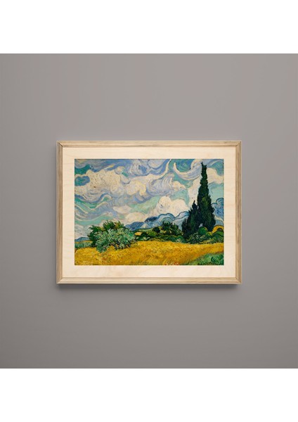 Van Gogh Buğday Tarlası Ahşap Tablo