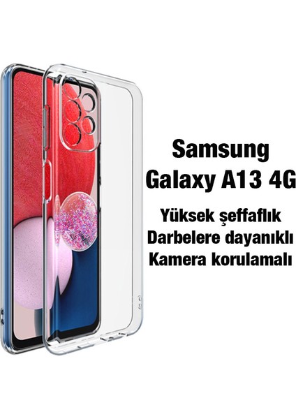 Sm Galaxy A13 4g Kılıf Kamera Korumalı Ultra Ince Şeffaf Silikon fiyatları