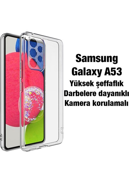 Sm Galaxy A53 5g Kılıf Kamera Korumalı Ultra Ince Şeffaf Silikon Kılıf fiyatları