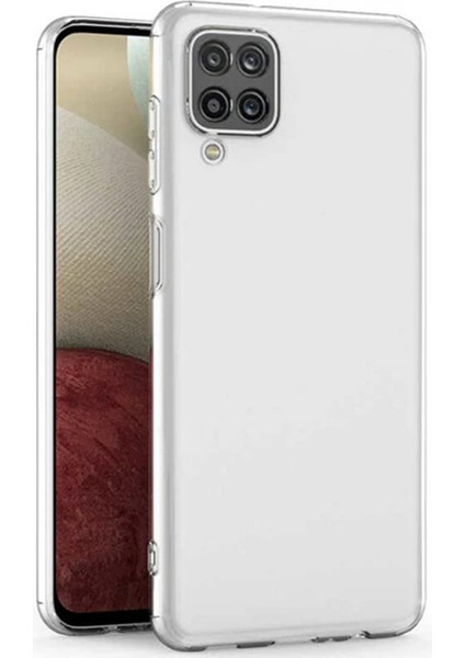 Sm Galaxy A12 M12 Kılıf Kamera Korumalı Ultra Ince Şeffaf Silikon Kılıf