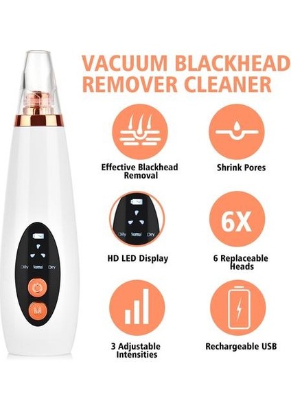 Blackhead Remover Vakum Gözenek Temizleyici Elektrikli Burun Yüz Derin Temizleme Cilt Bakım Makinesi Dropshipping Güzellik Aracı | (Yurt Dışından) fırsatları