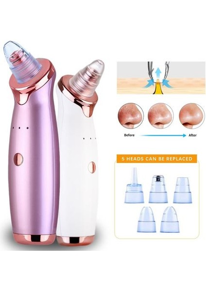 Yükseltilmiş Siyah Başlık Vakum Şarj Edilebilir Yüz Vakum Comedone Extractor Aracı Blackhead Için | Evde Güzellik Cihazları (Yurt Dışından)