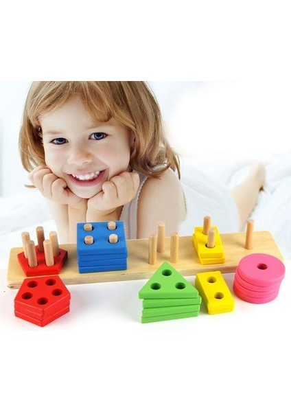 Çocuk Oyuncakları Şekli Renk Eşleştirme Blokları 2 6 18 24 Ay Erken Eğitici Bebek Ahşap Puzzle Oyunu Çocuklar Için Kızlar (Yurt Dışından)