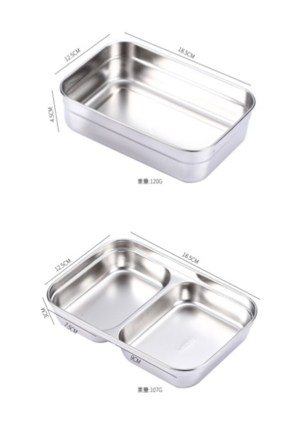 Bento Kutusu Paslanmaz Çelik Çift Gıda Kutusu Çocuk Piknik Okul Öğle Yemeği Kutusu Şirketi Kantin Fast Food Lunch Box | Öğle Yemeği Kutuları (Pembe) (Yurt Dışından)