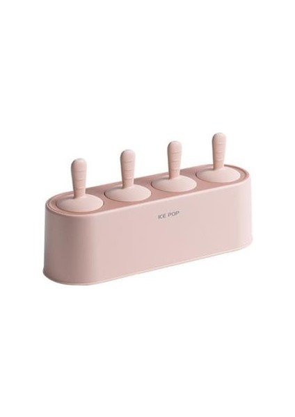 23 cm Mutfak Buz Küp Kalıpları Silikon Kullanımlık Popsicle Maker Dıy Dondurma Araçları Mutfak Lolly Kalıp Tepsi Bar Araçları | (Pembe) (Yurt Dışından)