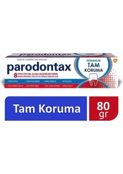 Yeni Orjinal 80 gr - 8 Adet, Ferahlık Tam Koruma Diş Macunu Orjinal Ürün fiyatları