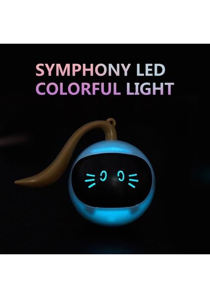 Pet Akıllı Interaktif Kedi Oyuncak Renkli LED Öz Dönen Top Oyuncaklar USB Şarj Edilebilir Kitten Elektronik Top Oyuncaklar Kedi Aksesuarları | Kedi Oyuncakları (Yurt Dışından) fırsatları