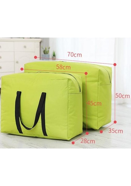 Aile Save Space Organizador Oxford Bezi Büyük Kapasiteli Yorgan Giyim Saklama Çantası Hareketli Ev Paketleme Çantası Seyahat Bagaj Çantası | Katlanabilir Saklama Torbaları (Yurt Dışından)