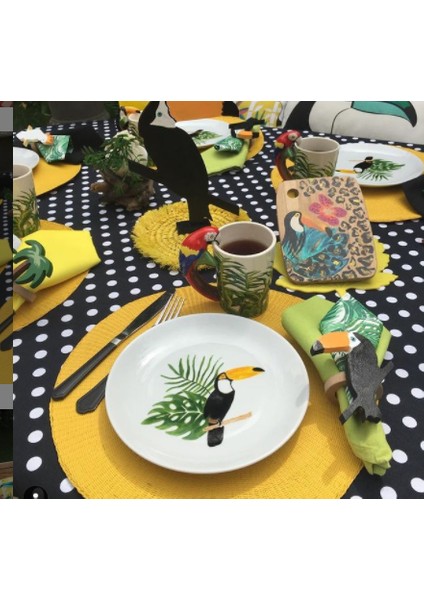 Tukan (Toucan) Peçete Halkası & Peçete Yüzüğü 2'li
