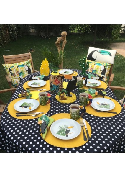 Tukan (Toucan) Peçete Halkası & Peçete Yüzüğü 2'li
