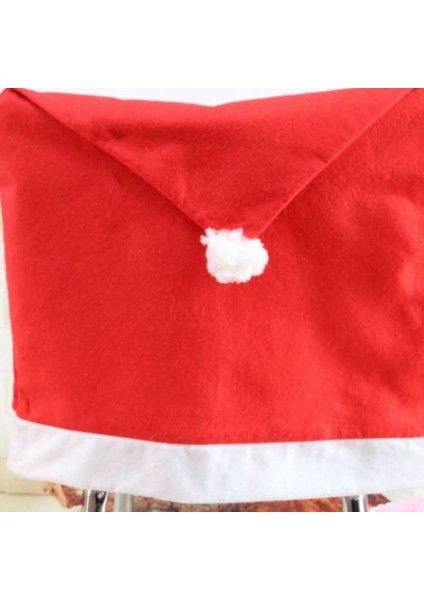 5pcs Noel Sandalyesi Kapak Masa Örtüsü Seti, Dokuma Noel Hotel Festival Dekorasyon Yemek Masası Arka Set (Yurt Dışından)