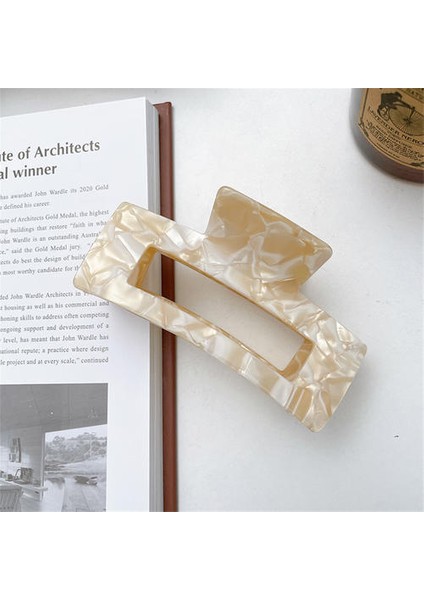 Asetik Asit Plakası Saç Tokası, Kore Tarzı Güzel Kıdemli Retro Basit Saç Klibi (Yurt Dışından) fiyatları